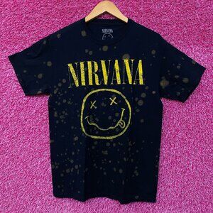 Nirvana Nevermind Bleach Dye Grunge Rock Tshirt size Medium